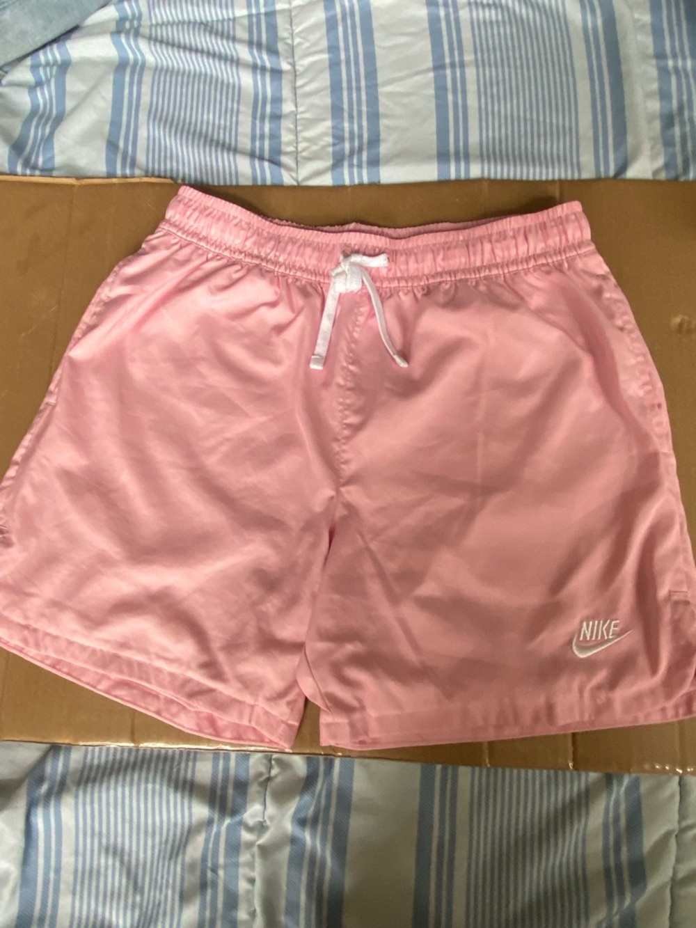 Nike Pink Drawstring Athletic Shorts